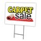 Signmission Carpet Sale Yard Sign & Stake outdoor plastic coroplast window, C-1824 Carpet Sale C-1824 Carpet Sale - alternate 1